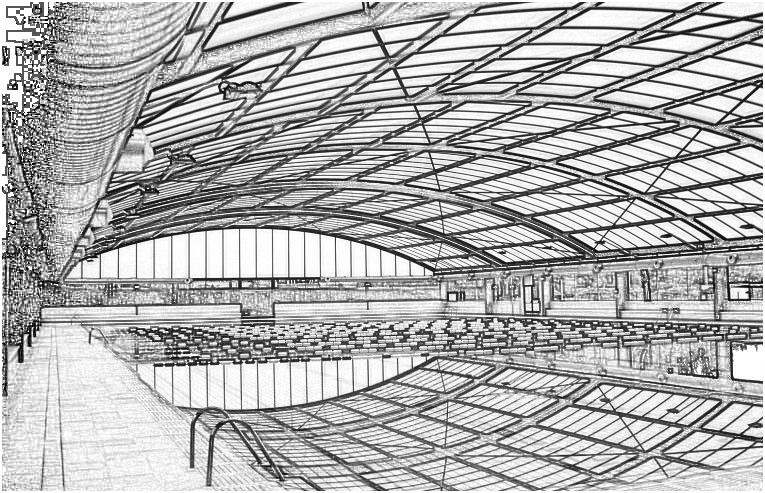 Εικόνα 2 Σκαρίφημα εσωτερικής όψης της κατασκευής με την οροφή κλειστή